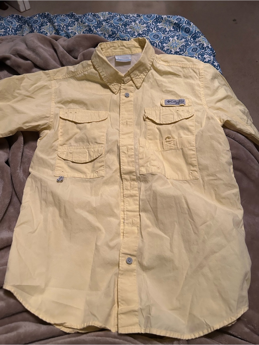 Columbia Kids Fishing Shirt. Size Large
